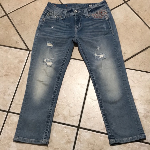 MISS ME Mid-Rise Cuffed Capri size 25 - Picture 3 of 12